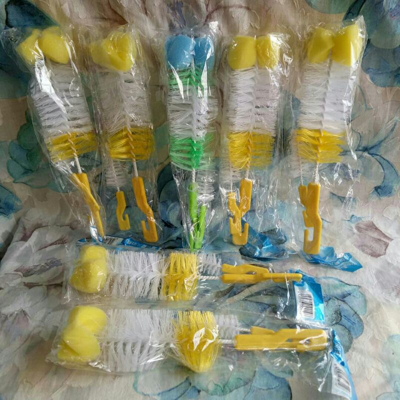 Sikat Botol + Sikat Dot /Sikat botol sponge set