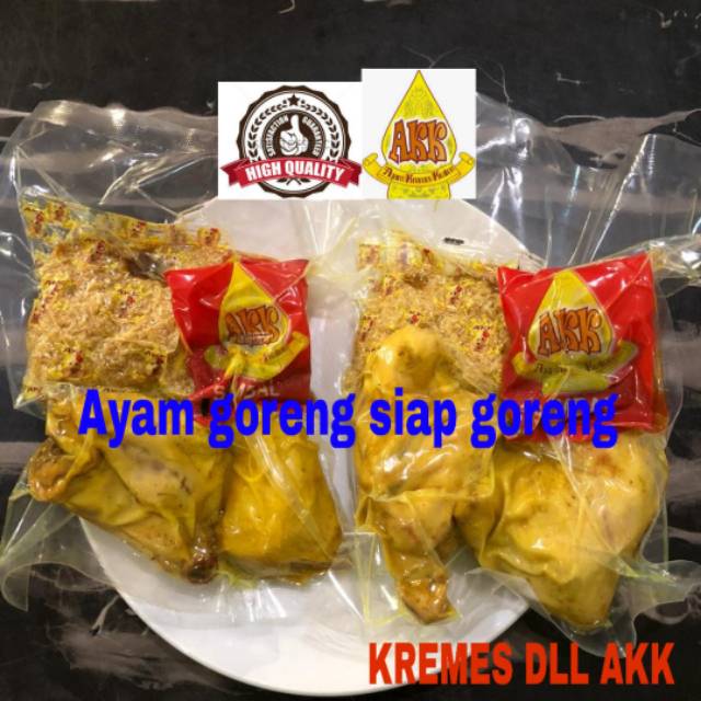 

Ayam bumbu kuning +Kremes +sambal - 2 potong (Gojek/Grab)