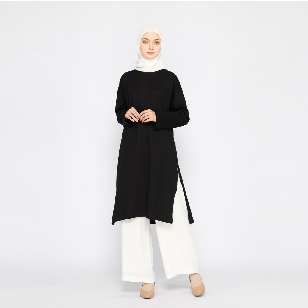 Baju Tunik Wanita Kaos Oversize Hijab Friendly Cotton Super comfy Adem Anti Gerah