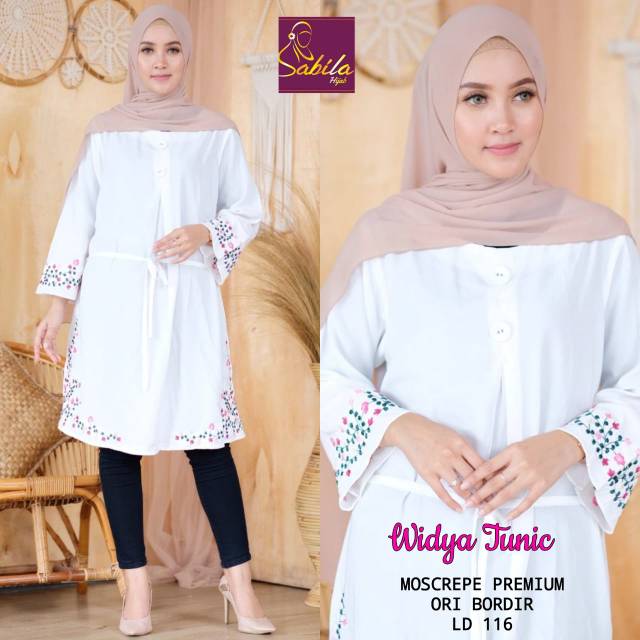 Widya Tunik/Tunik Putih/Baju Putih Jumbo/Tunik Putih Jumbo