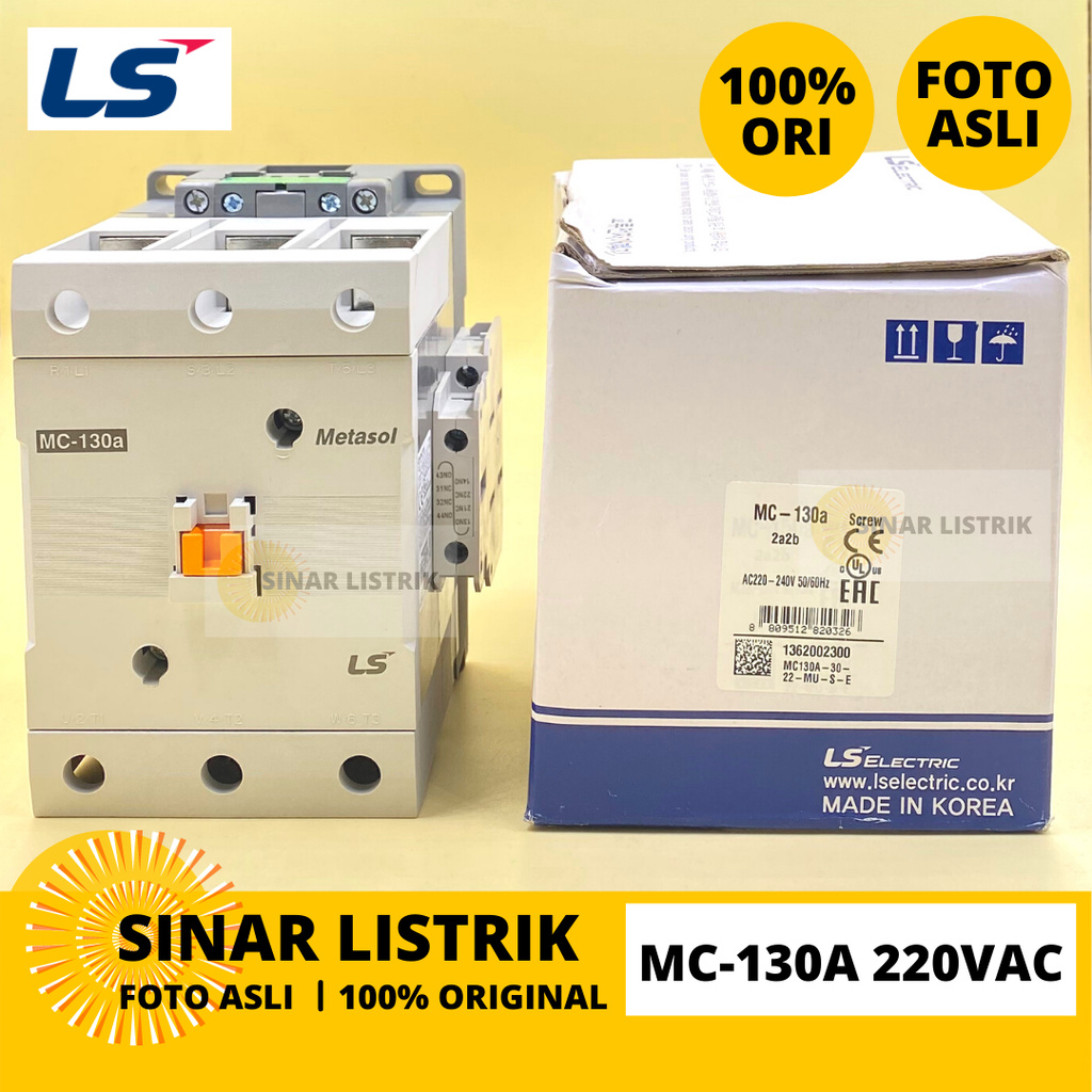 LS KONTAKTOR CONTACTOR MC-130A-220V MC 130A 220V MC130A