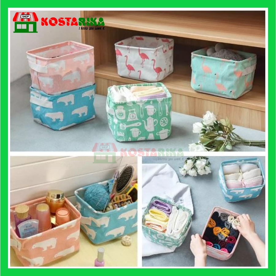 KOSTARIKA Storage Kotak Mini Kotak Penyimpanan Serbaguna Multifungsi Perlengkapan Rumah Storage Box Organizer Kotak