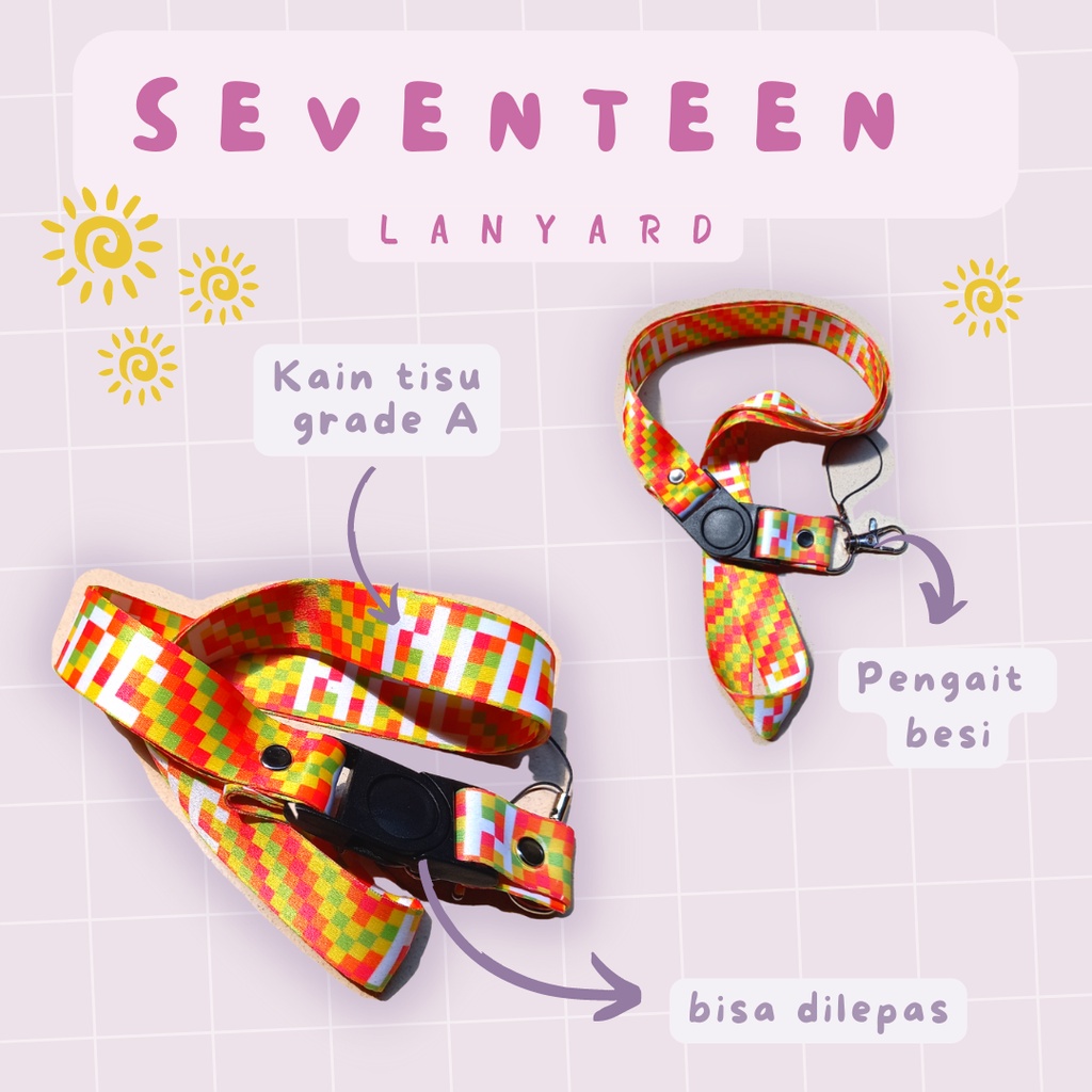 

SEVENTEEN LANYARD ID CARD / PHOTOCARD / 2 SISI