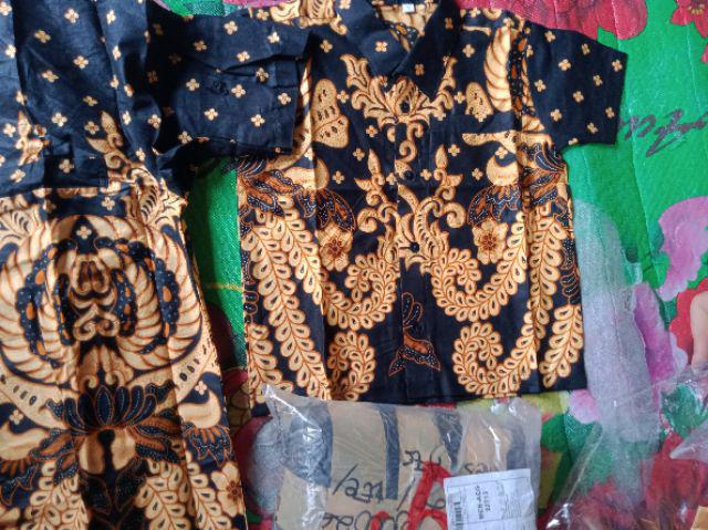 Batik Couple Keluarga Sania Ruffle Ori Ndoro Jowi Dnt
