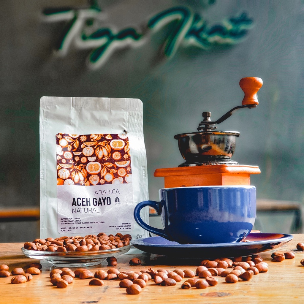 

KOPI ARABIKA ACEH GAYO NATURAL - SINGLE ORIGIN BIJI KOPI / BUBUK -1 KG