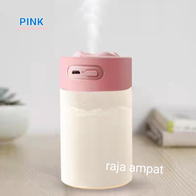 USB Air Mini Portable Mist Maker / Aromatherapy Purifier Diffuser LED-201pink
