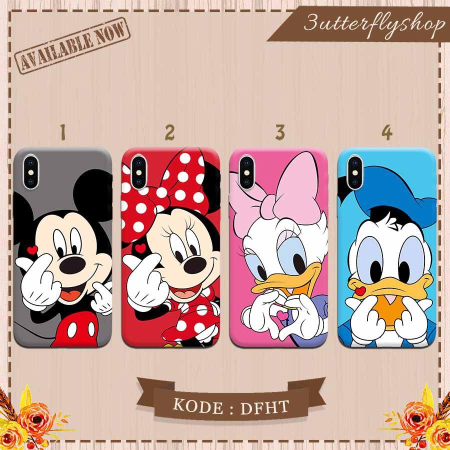 Disney Mickey Minnie Donald  Daisy casing case Oppo Vivo Realme Redmi Xiaomi Samsung Iphone