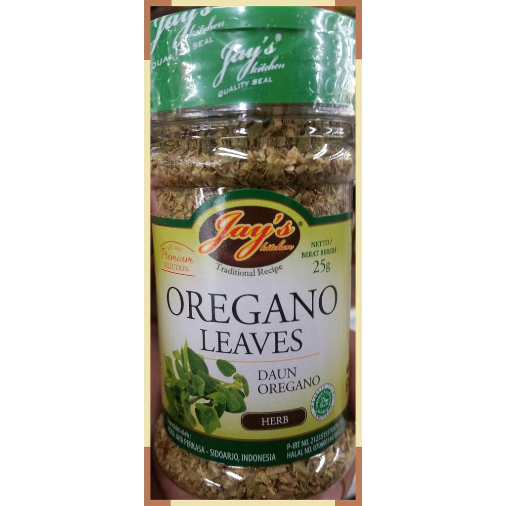 

Jays Kitchen | oregano leaves | daun oregano | 25 gram