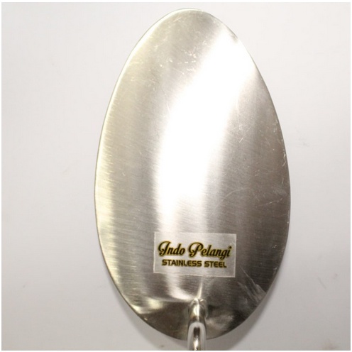 Cetok Semen Telur Stenlis / Cetok Semen Stainless Kecil - Besar / Sendok Semen Stainlis Telur