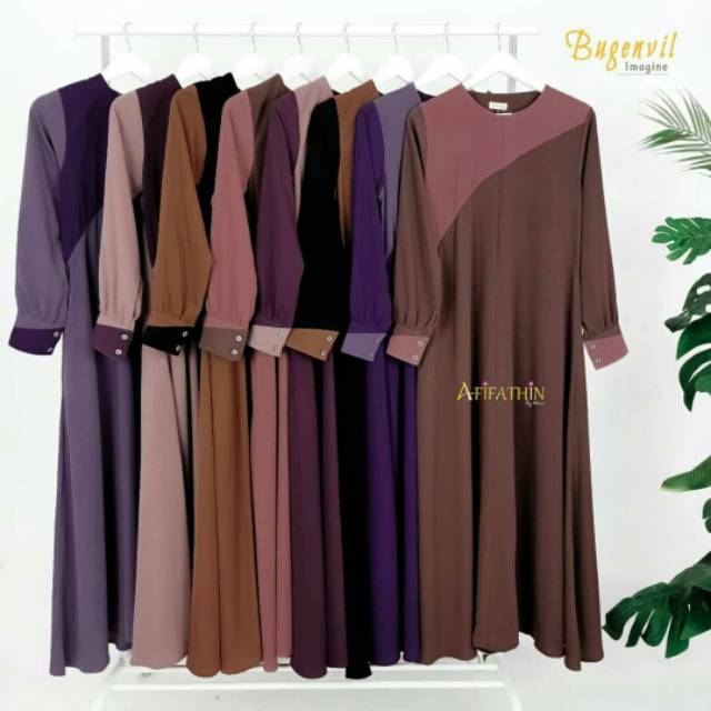 Gamis set Bugenvil ori Afifatin