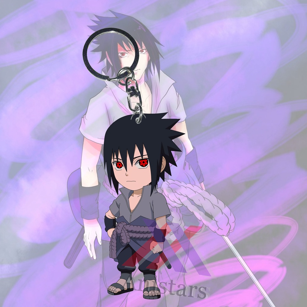 Gantungan Kunci Naruto Uchiha Sasuke - Key Chain - Souvenir - Anime - Ganci - Ganci Anime