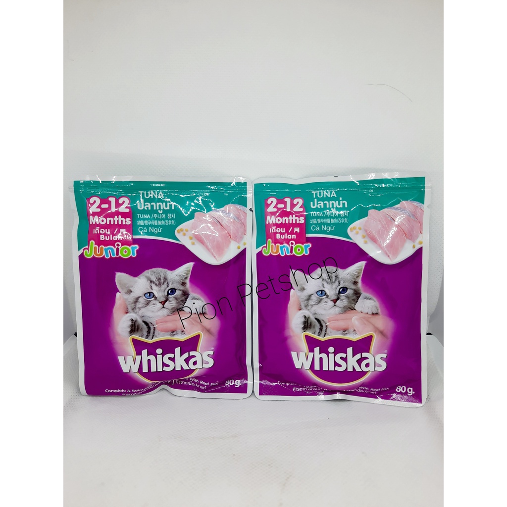 Whiskas Pouch 85gr - Makanan Basah untuk Kucing 85gr