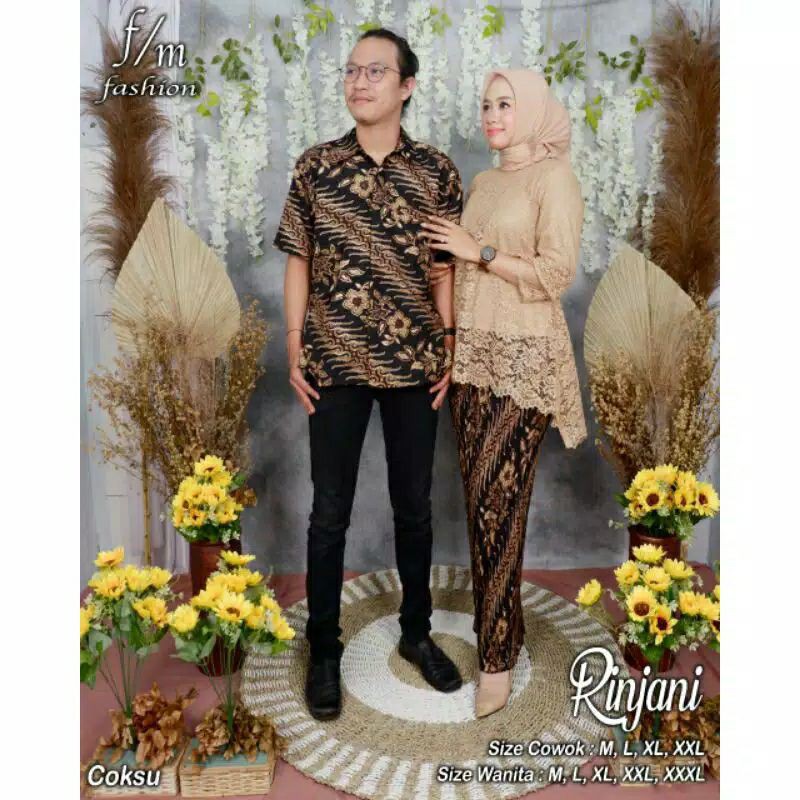 COUPLE KEBAYA JUMBO BROKAT / KEBAYA RINJANI JUMBO / KEMEJA BATIK