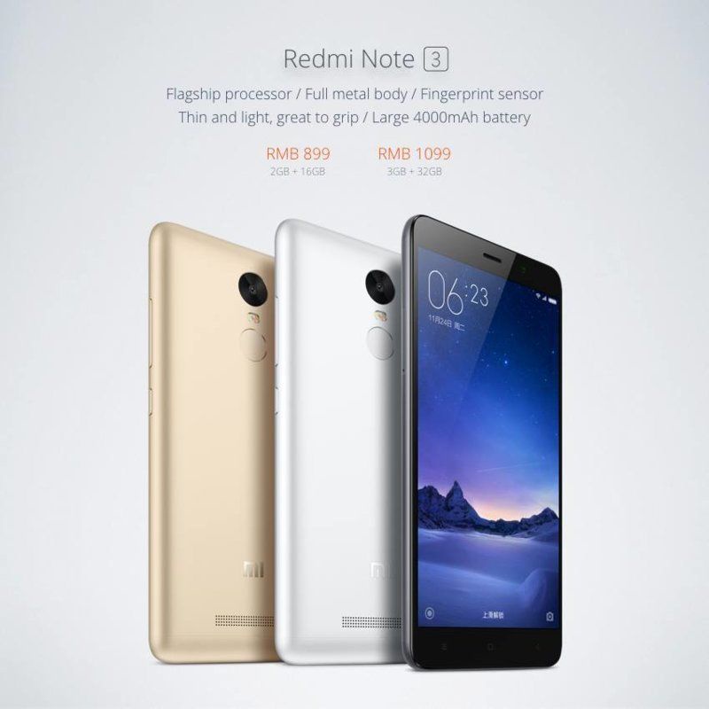 Redmi Note 3  3/32GB &amp; 2/16GB BERGARANSI