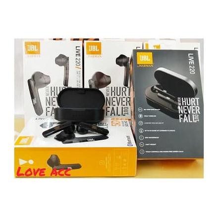 Tws Jbl Live 220 Earphone Headset Bluetooth By Harman Superbass Sanah667