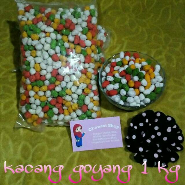 

Kacang goyang warna warni khas 1 kg