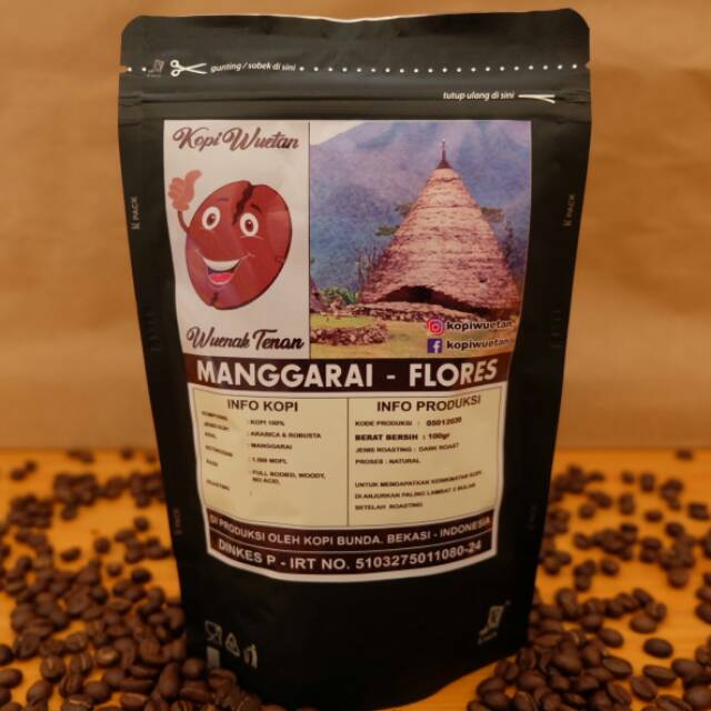 

House Blend Manggarai-Flores, Natural Process, Kemasan 100gr