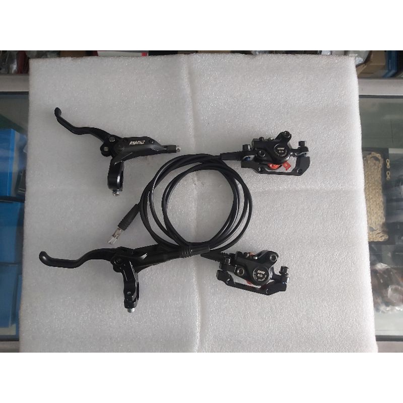 Rem Hidrolik GMT Brakeset DiscBrake Cakram Sepeda