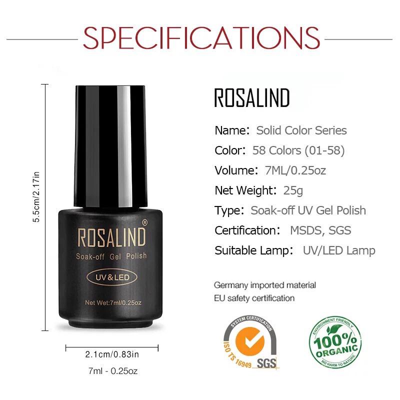 [LENGKAP] Rosalind 1-58 ALL COLORS  Gel Nail Polish UV LED Nail Art / Kutek / Cat Kuku/ Gel polish/ Kutek UV/ Kutek Gel UV