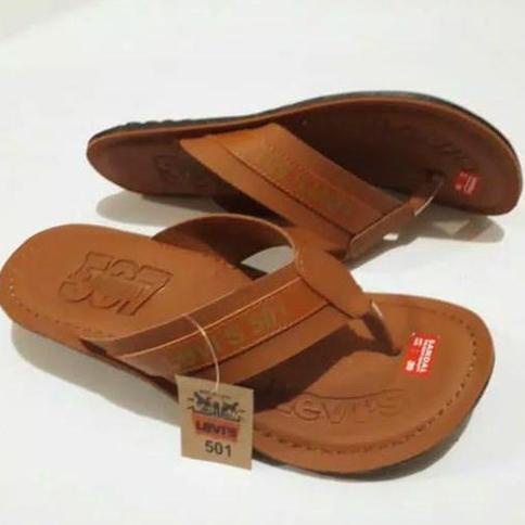 VEY [GRATIS ONGKIR] sandal kulit pria / sendal kulit pria / sendal jepit / sandal levis 501 / sandal