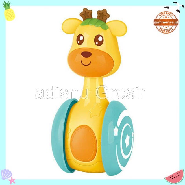 Mainan Bayi Sliding Tumbler Rattle Kids Infant Educational Early Education Toy