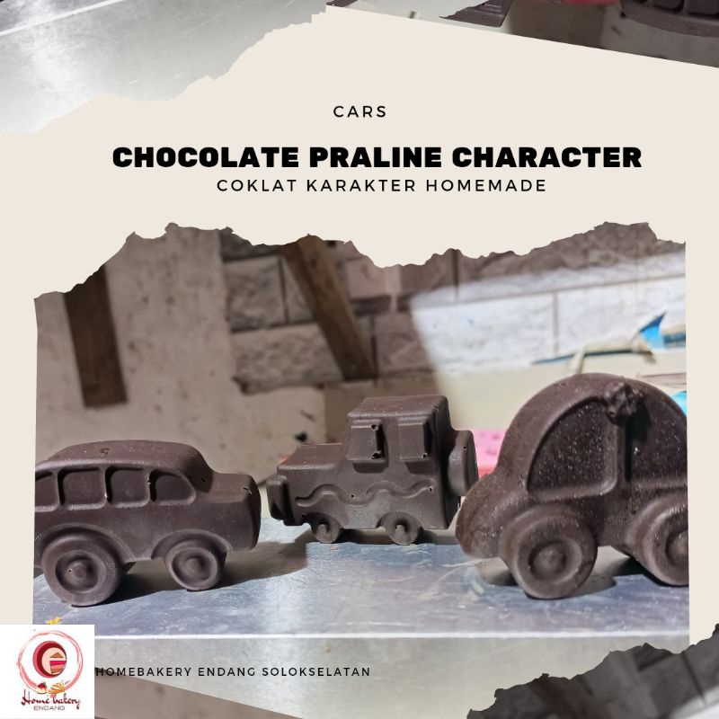 

coklat karakter mobil chocolate character car enak homemade