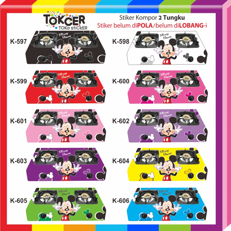 STIKER Kompor 2 Tungku MICKEY MOUSE