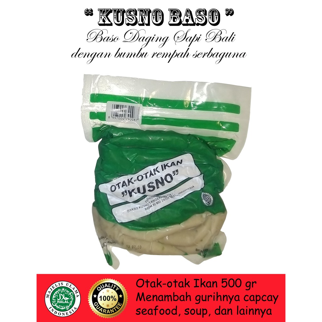 

Kusno Baso Otak-Otak Ikan 500 Gram