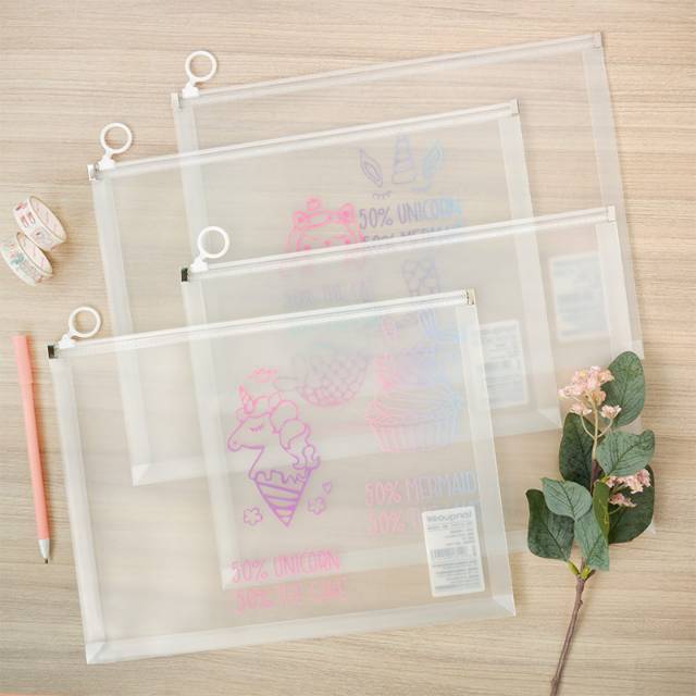 

Secret Half Zipper File Folder A4