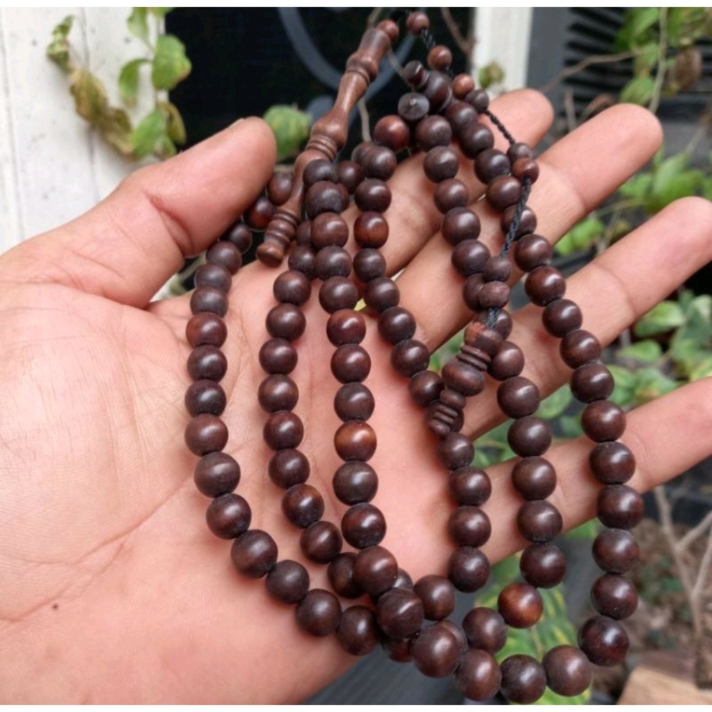 Tasbih stigi asli 8mm tasbih99 butir kayu stigi laut tasbih stigi hitam bukan tasbih gaharu