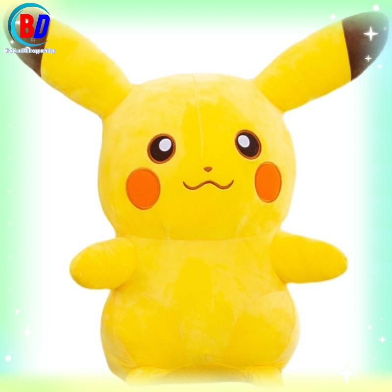 Boneka Pikachu Plush Toy Besar Teman Tidur Boneka Bantal Lucu Pikachu Anak Anak Boneka Gadis Hadiah 