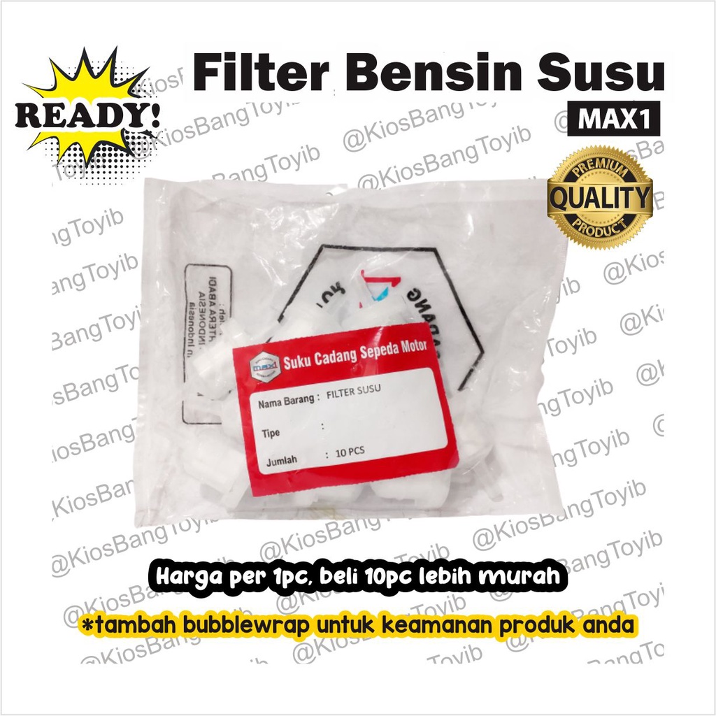 Saringan / Filter Bensin Putih Susu Universal Honda Yamaha Suzuki