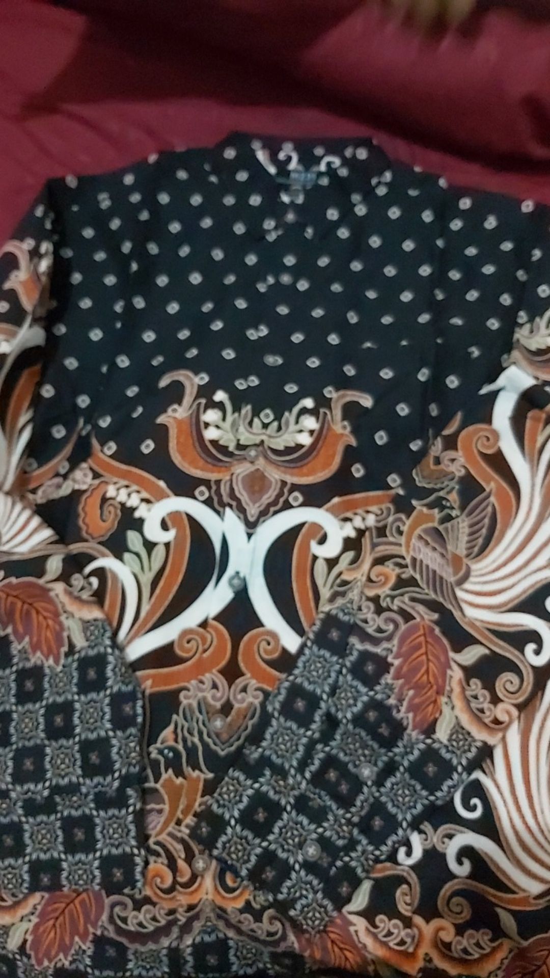 M231 Kemeja Pria Batik Panjang Hitam 1723