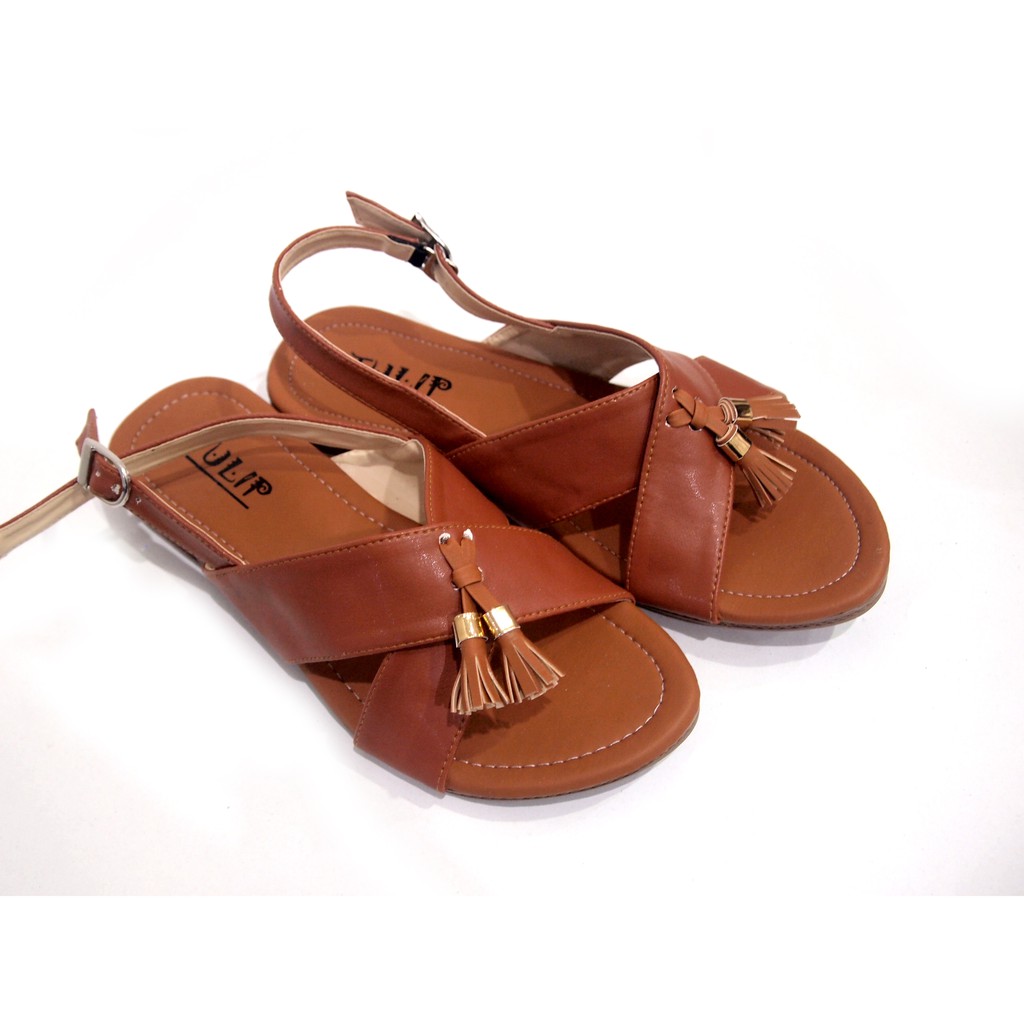 Sandal indie Cros Tan fashion sandals slipon indie new (1C4) fse060