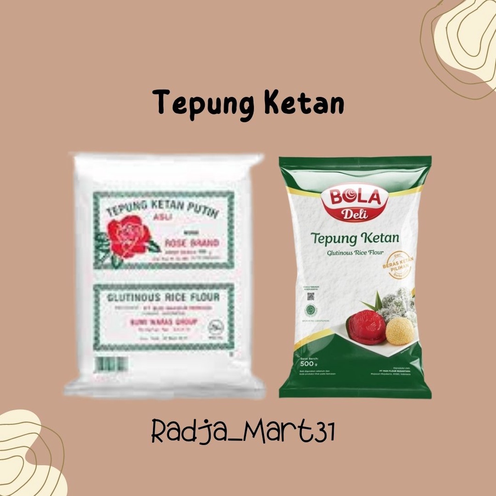 

Tepung ketan RoseBrand / Tepung Ketan Bola Deli 500g