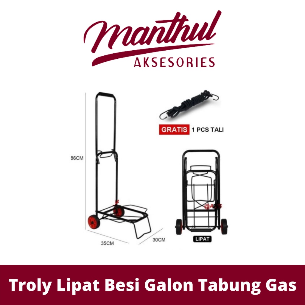 Troly Lipat Besi Galon Tabung Gas Serbaguna