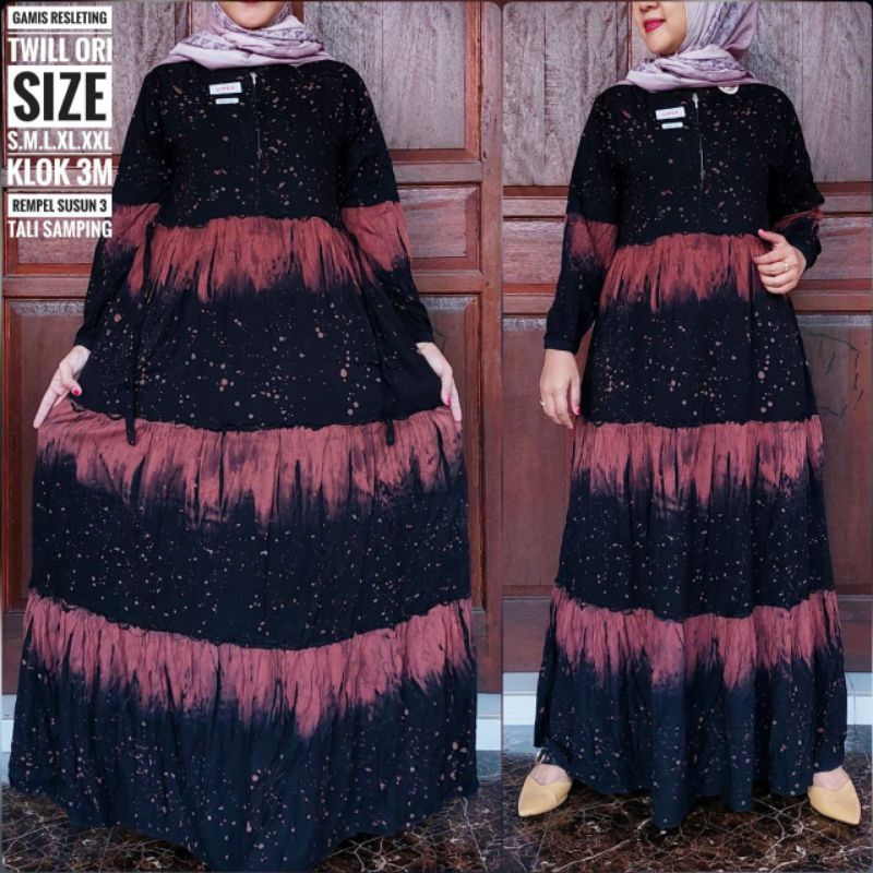 Gamis Twill Klok/ Gamis Twill Ori/ Gamis Twill Rempel