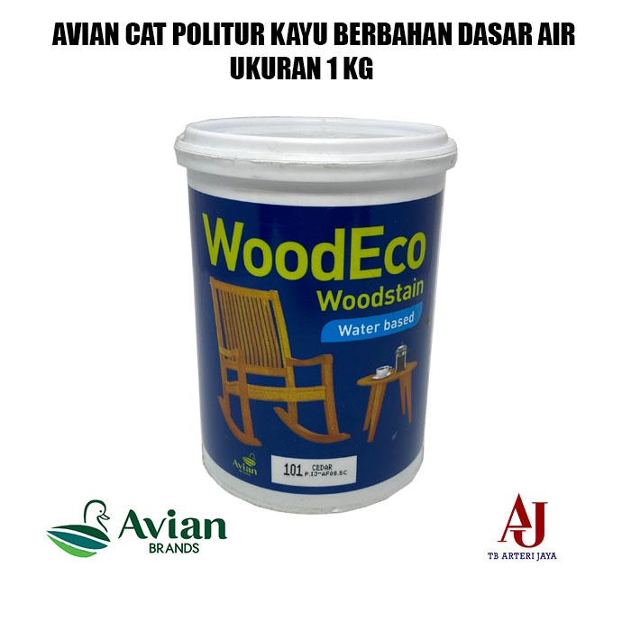 Cat Politur Kayu Berbahan Dasar Air Lenkote Wood Eco Woodstain Avian Cat Kayu