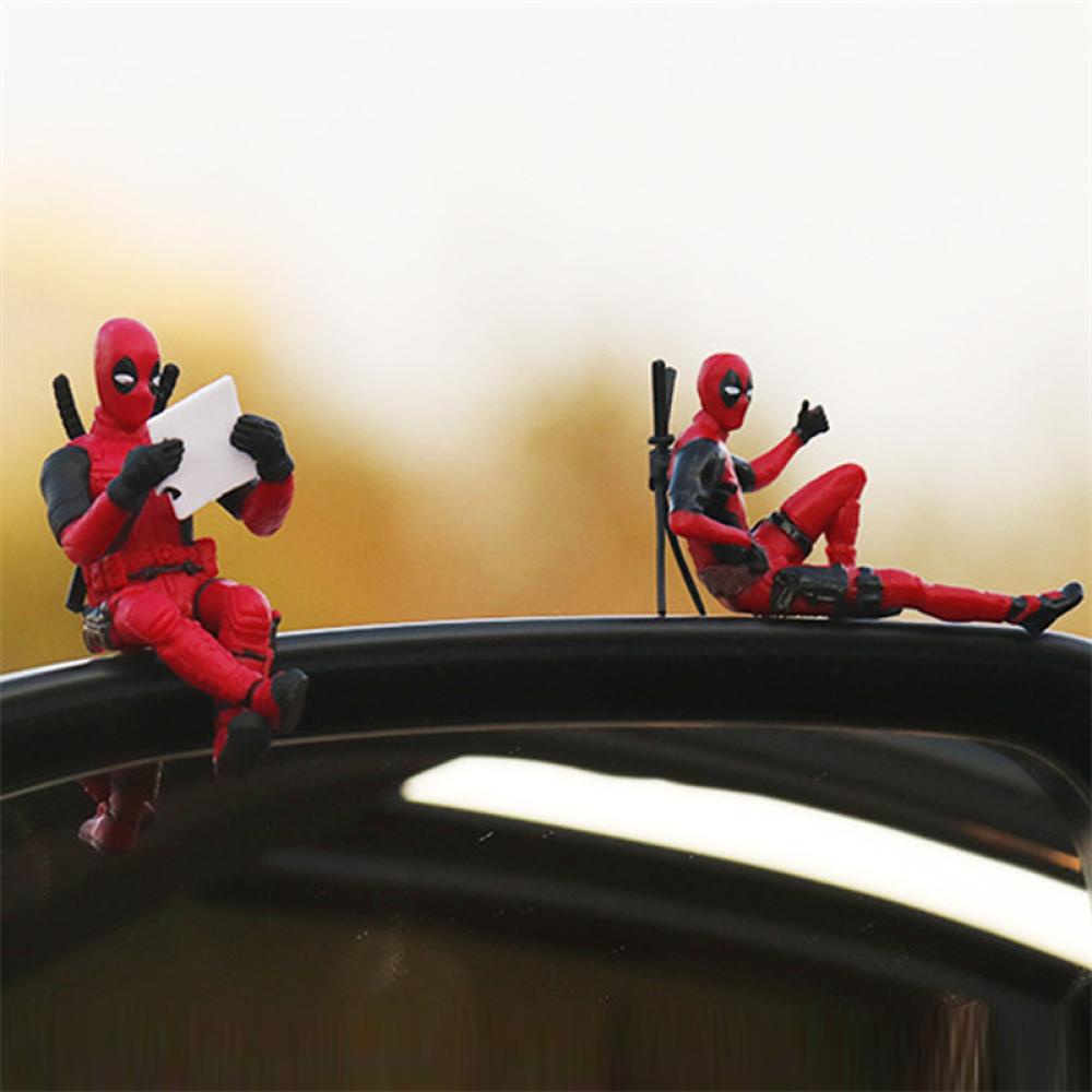 Timekey Mainan Action Figure Karakter Deadpool Bahan PVC Untuk Dekorasi Interior Mobilrumah J5O5