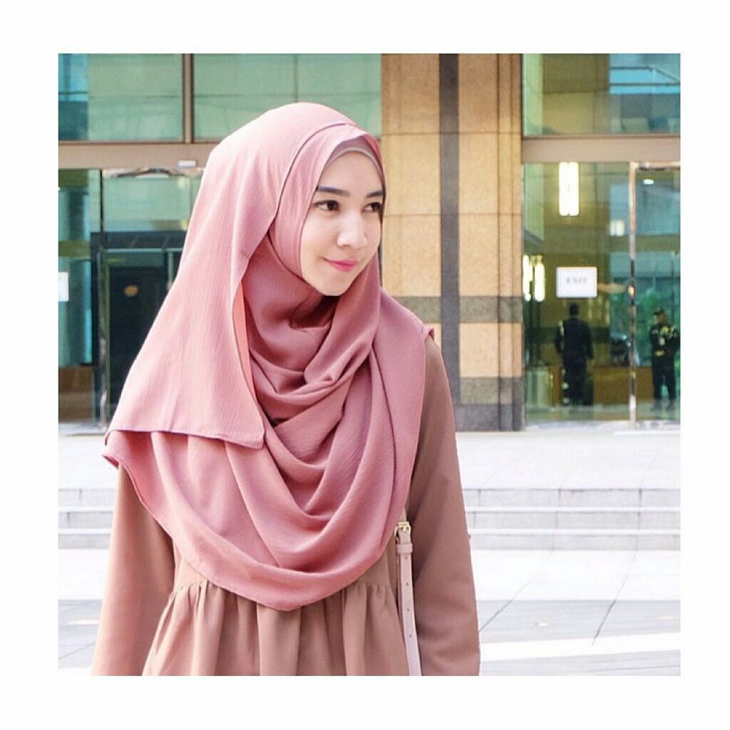 Jilbab Simple Pet Wolfis Hijab Syari Kerudung Simpel Ped