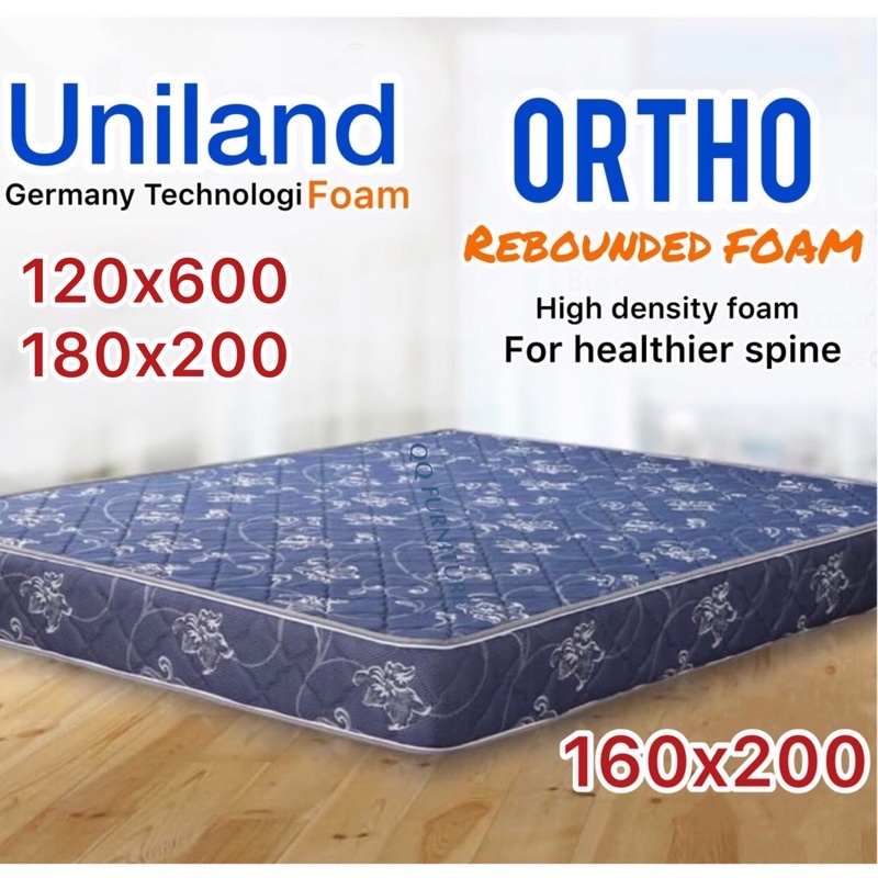 Uniland Foam Redbonded 120x200 160x200 180x200 Kasur Busa Tebal 20 cm