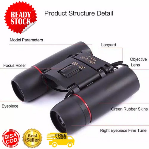 teropong jarak jauh ORIGINAL binocular 1000 Meter day night vision kekeran benda jauh tropong anak konser berkemah hiking