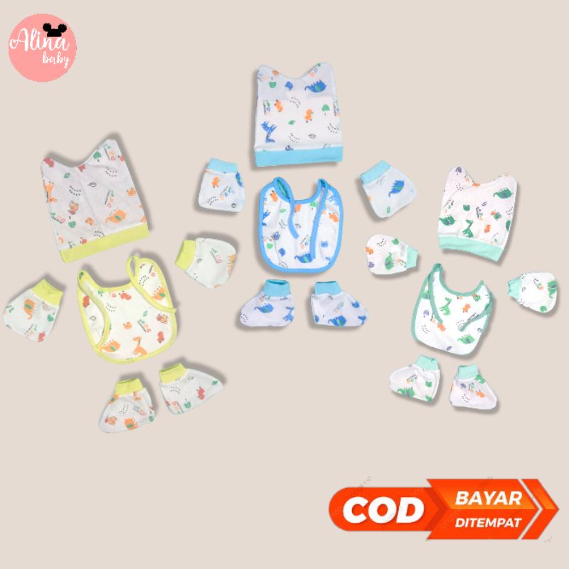 Set kupluk bayi/set celemek bayi/Set sarungtangan bayi/Set sarung kaki bayi