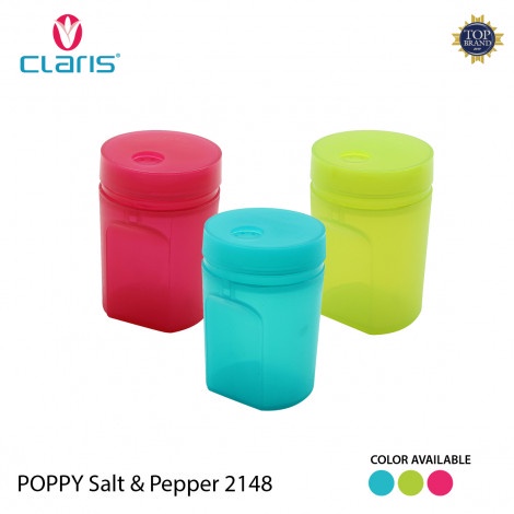 

Claris 2148 1 SET ( 2 PCS)Tempat Tusuk Gigi/Tempat Garam / Tempat Lada Wadah Bumbu Merica Poppy Salt And Pepper