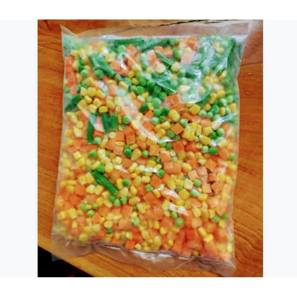 Jual Vegetable Beku Mix Sayuran Campur Frozen 1 Kg Shopee Indonesia