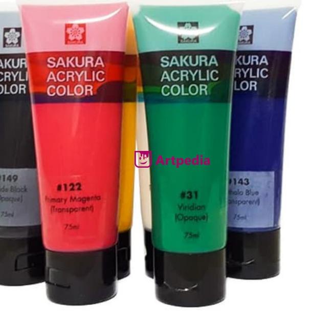 

『Special』 Sakura Acrylic Color 75ml Tube / Sakura Acrylic Paint 75ml Cat Akrilik 【thänks,,】