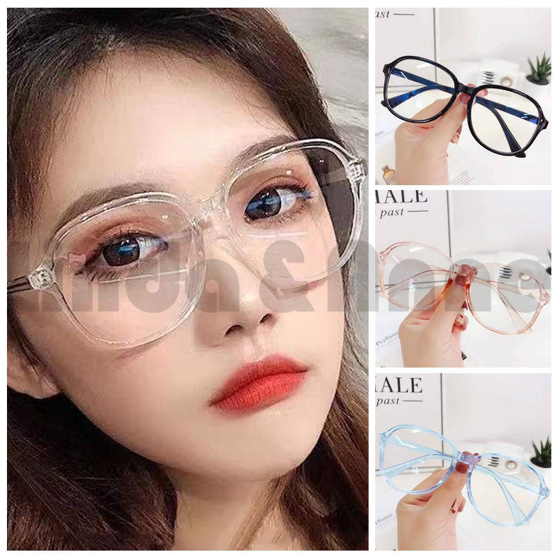 Kacamata Transparan Wanita Eyeglasses Trendy Fashion Korean Aksesoris Import