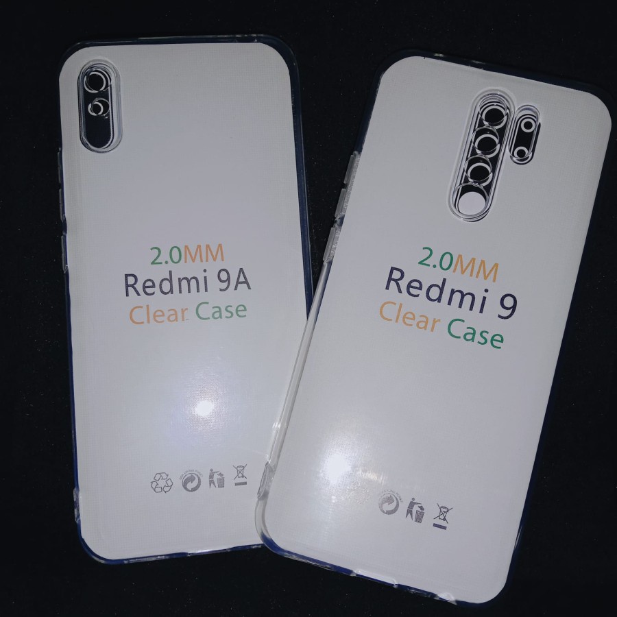 REDMI 9 9A 9C 9T CASE HD BENING SOFTCASE 2.0mm SILIKON KARET CLEAR TRANSPARAN CASING COVER PELINDUNG BELAKANG