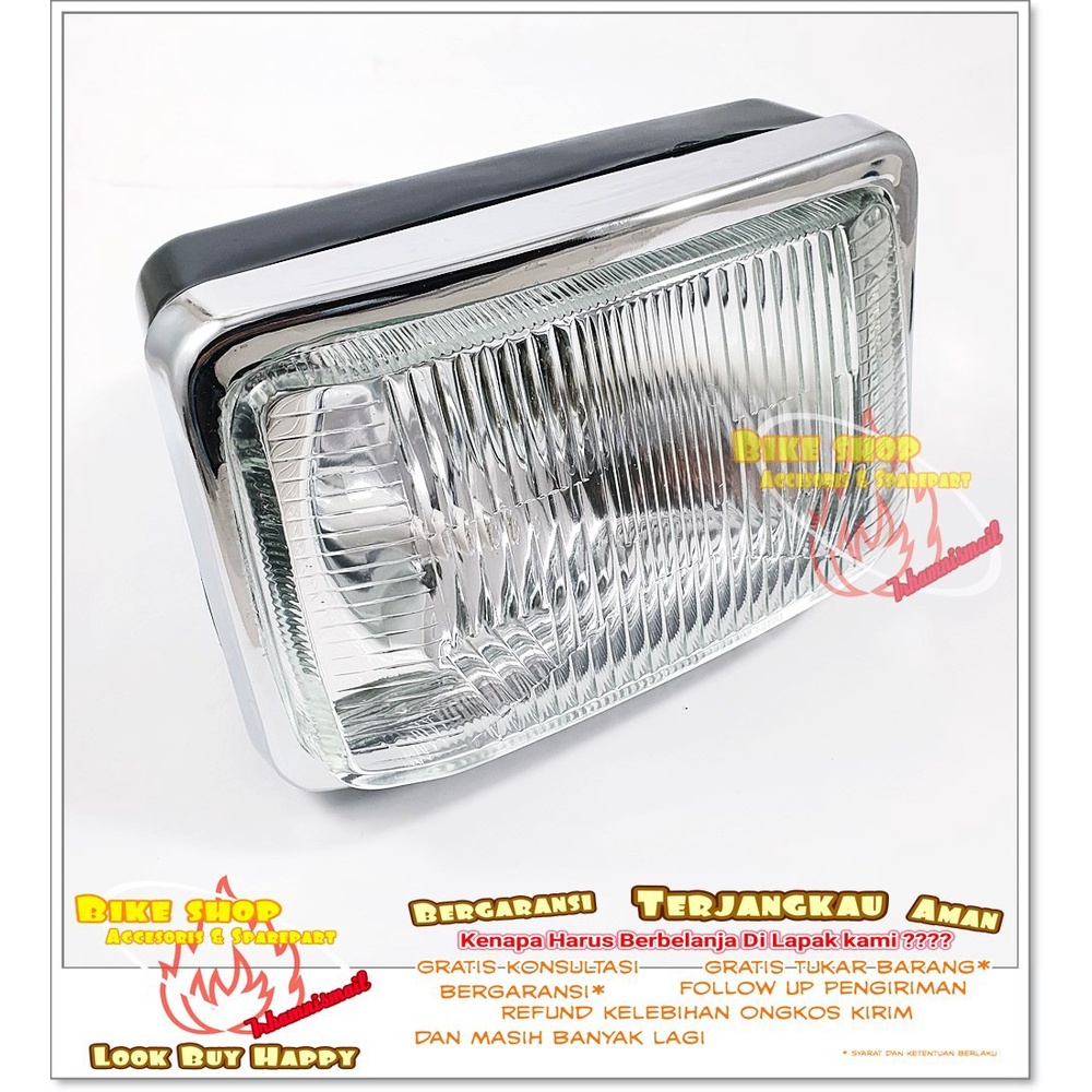 Lampu Depan Reflektor Batok Honda win 100 win100 GL100 GL125 Headlamp Custom Kaca Lampu