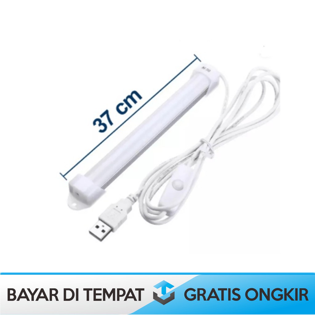 LAMPU NEON USB STRIP LED 37 LAMPU DARURAT RUANG BELAJAR KERJA